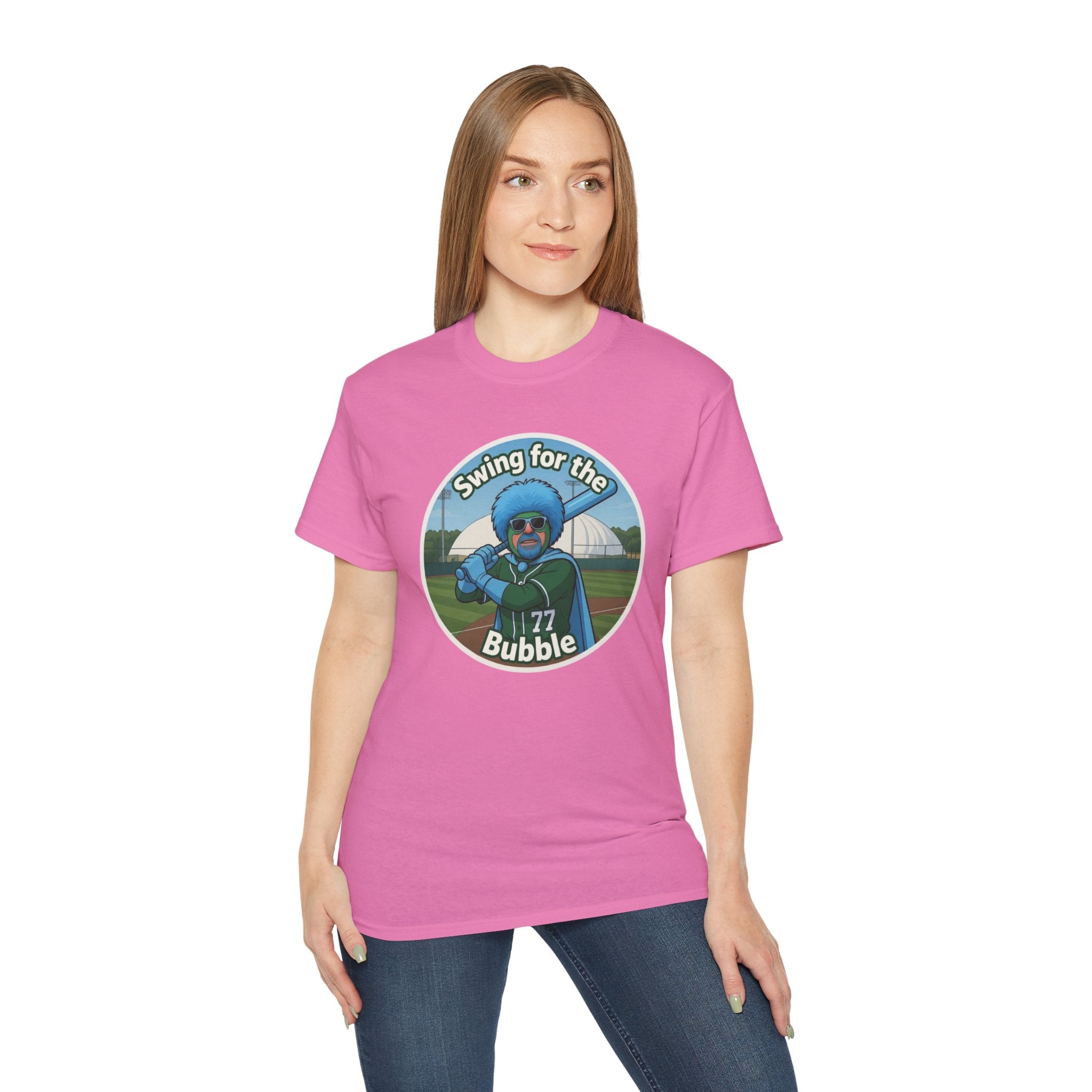 Swing for the Bubble Baseball Women’s Tee