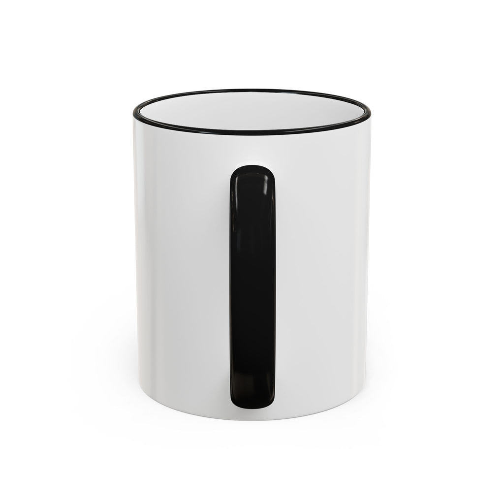 Green Wave Man Ceramic Accent Rim & Handle Coffee Cup (11oz/15oz)