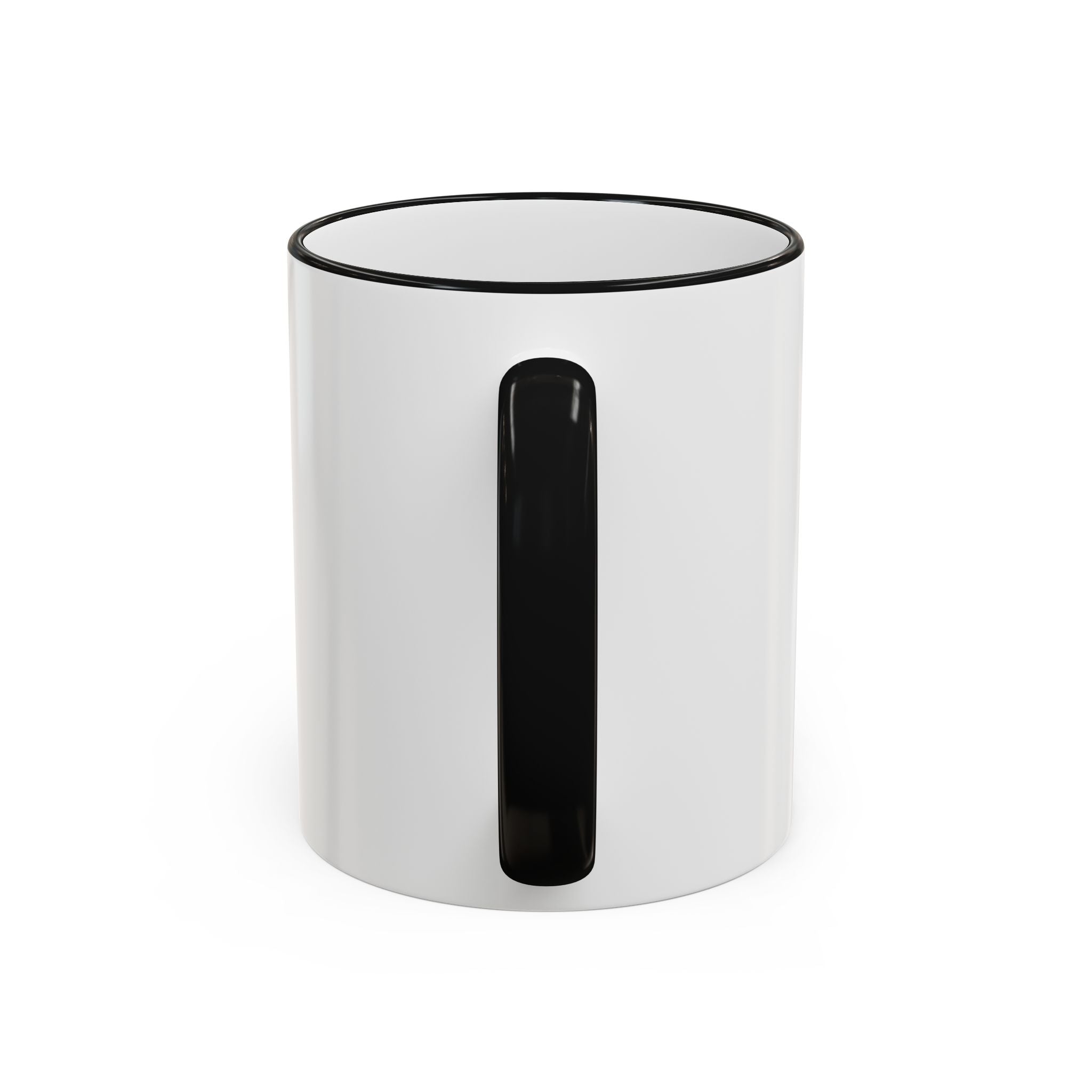 Green Wave Man Ceramic Accent Rim & Handle Coffee Cup (11oz/15oz)