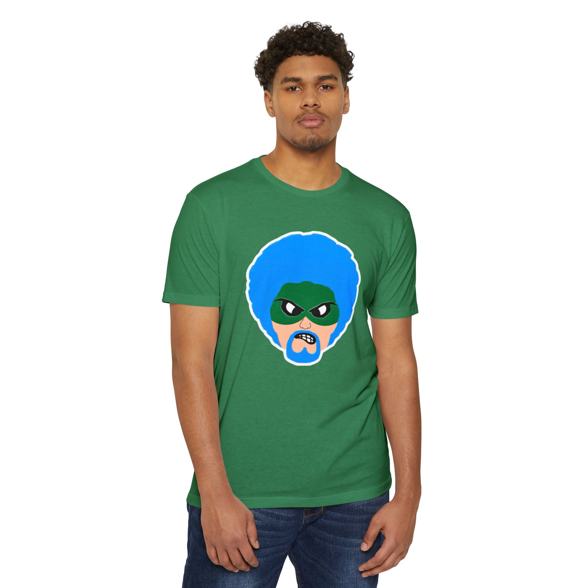 Green Wave Man T shirt Original logo