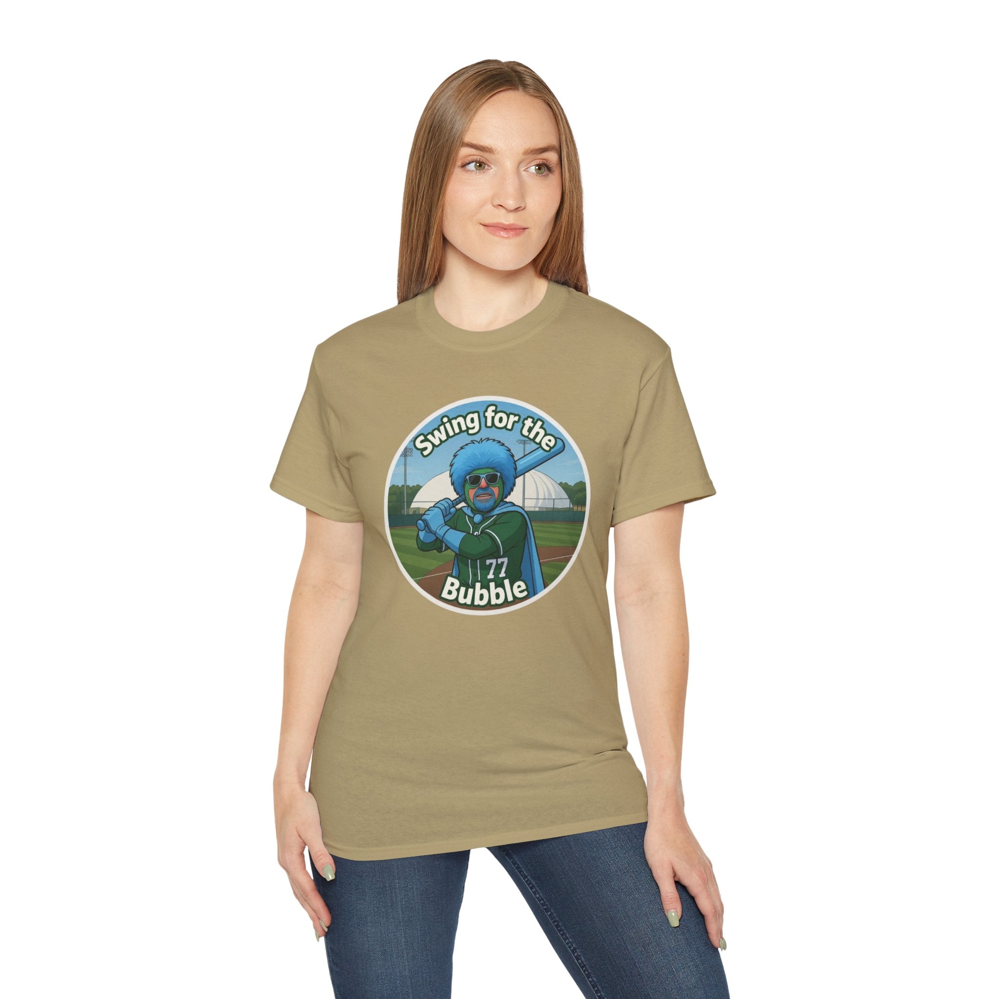 Swing for the Bubble Baseball Women’s Tee
