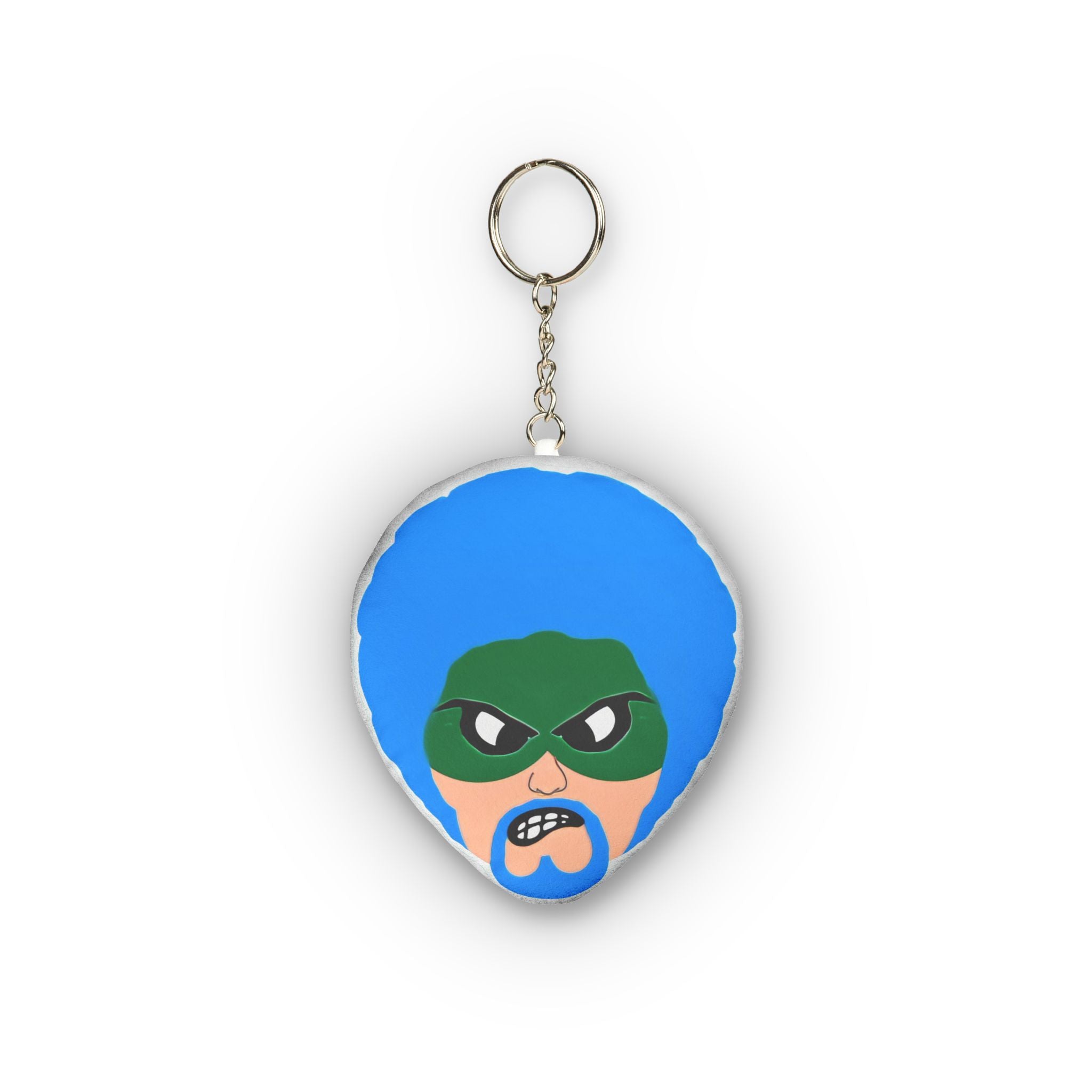 Green Wave Man Custom Mini Plush Keychan