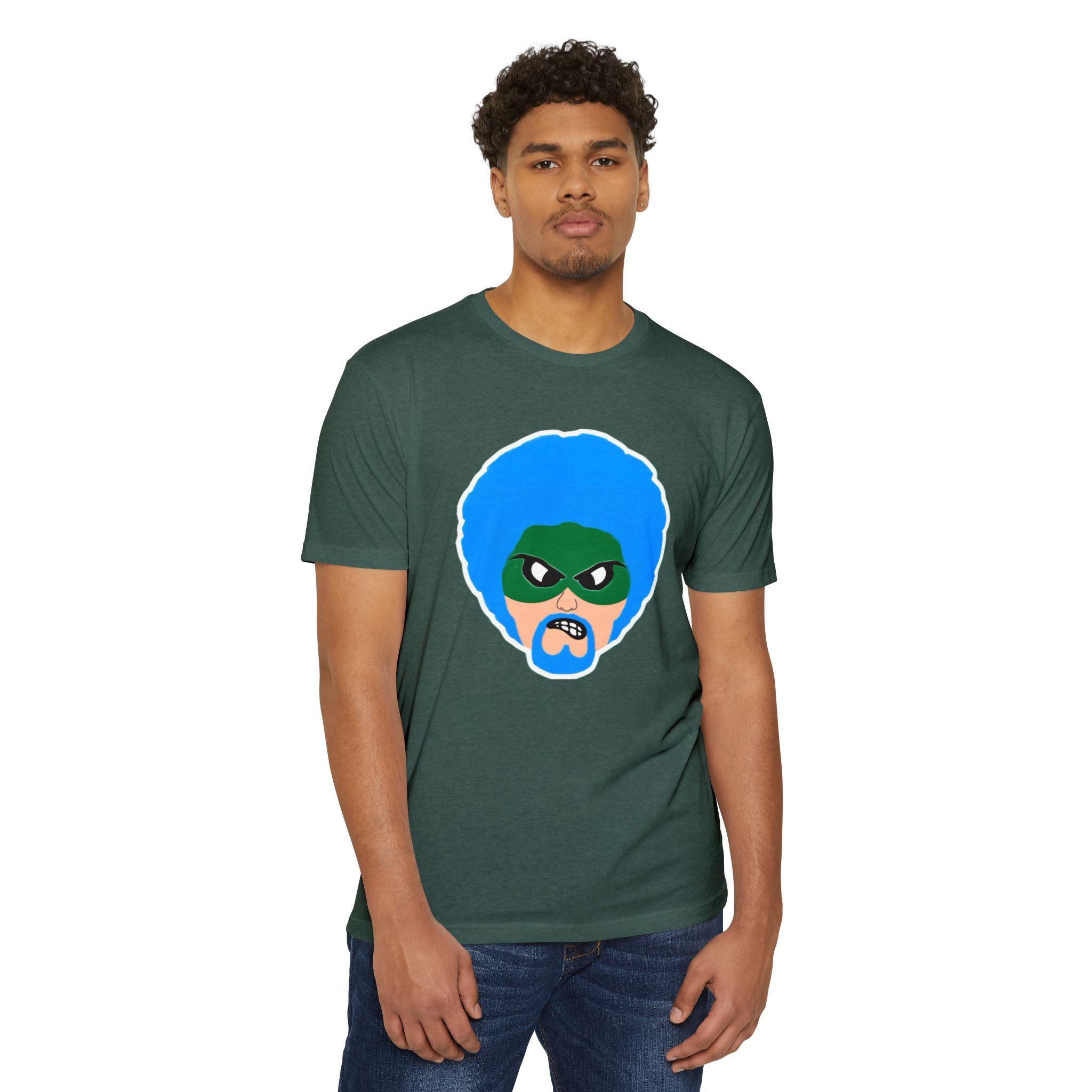Green Wave Man T shirt Original logo