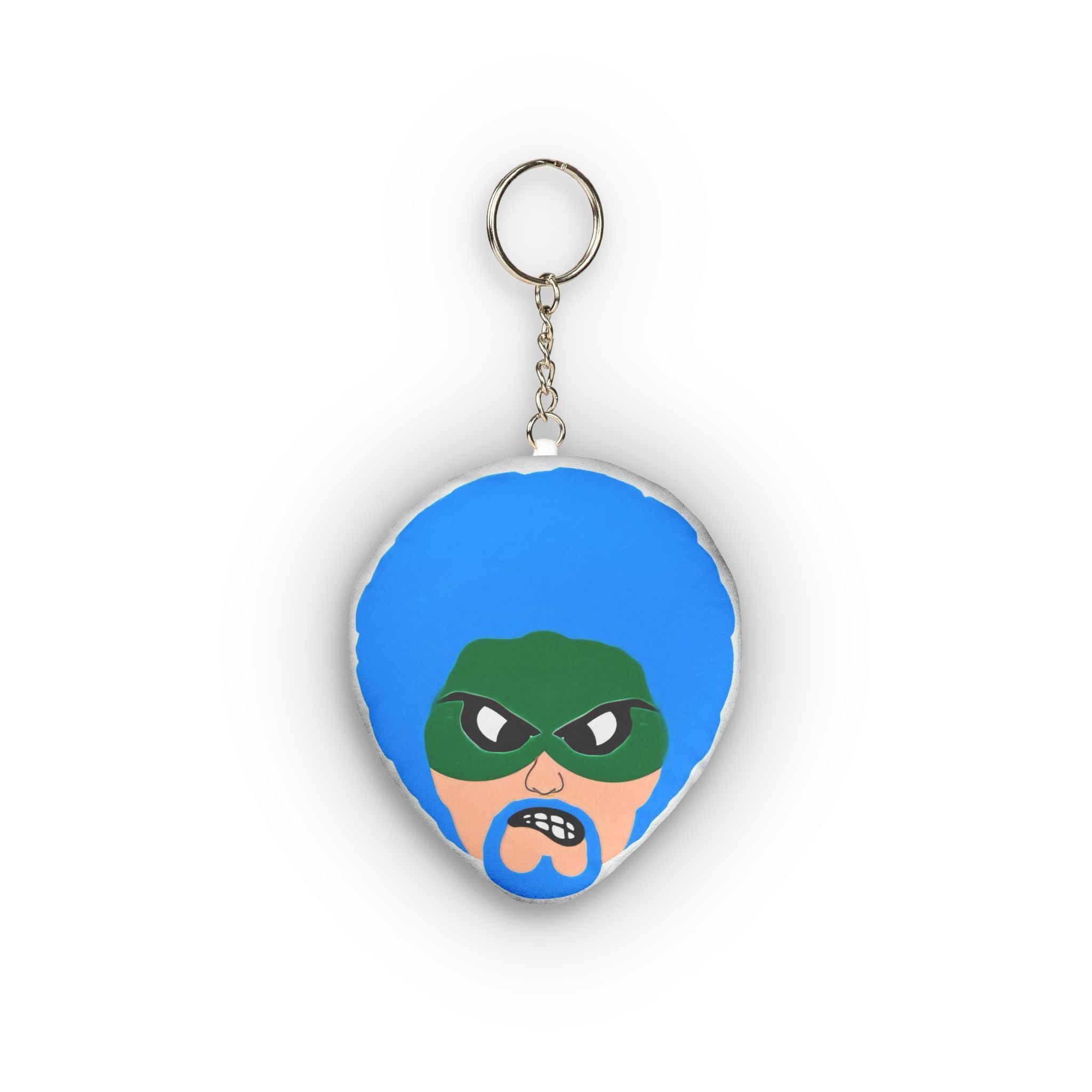 Green Wave Man Custom Mini Plush Keychan