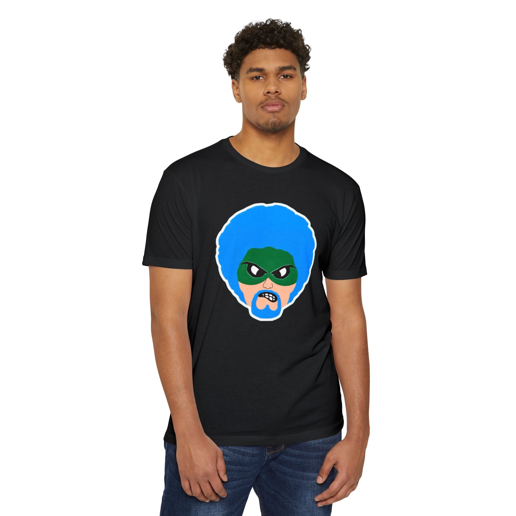 Green Wave Man T shirt Original logo
