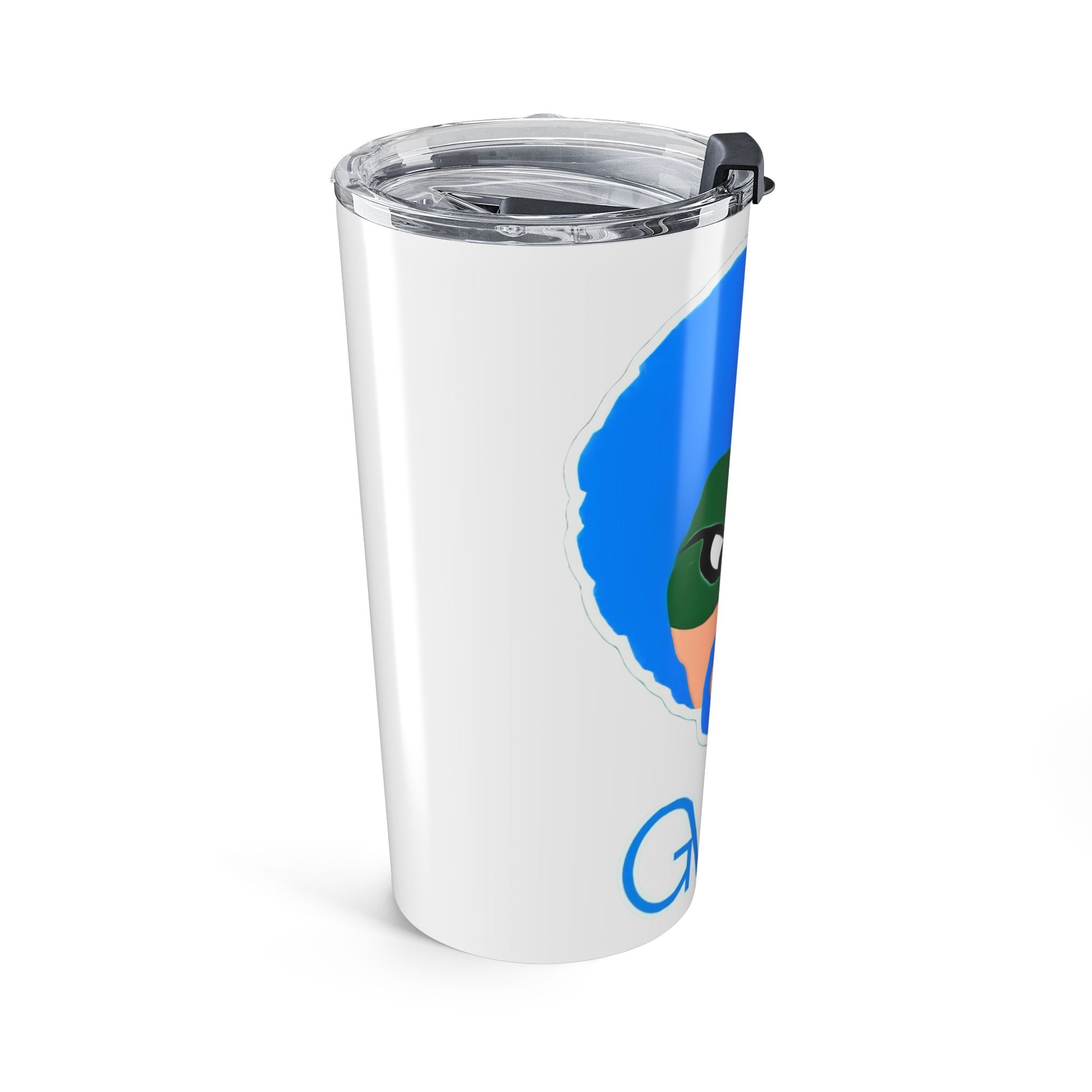White Green Wave Man 20oz Insulated Tumbler
