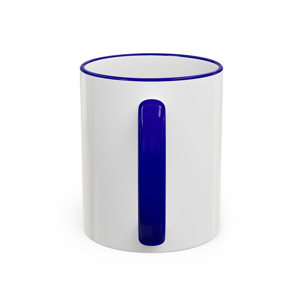 Green Wave Man Ceramic Accent Rim & Handle Coffee Cup (11oz/15oz)