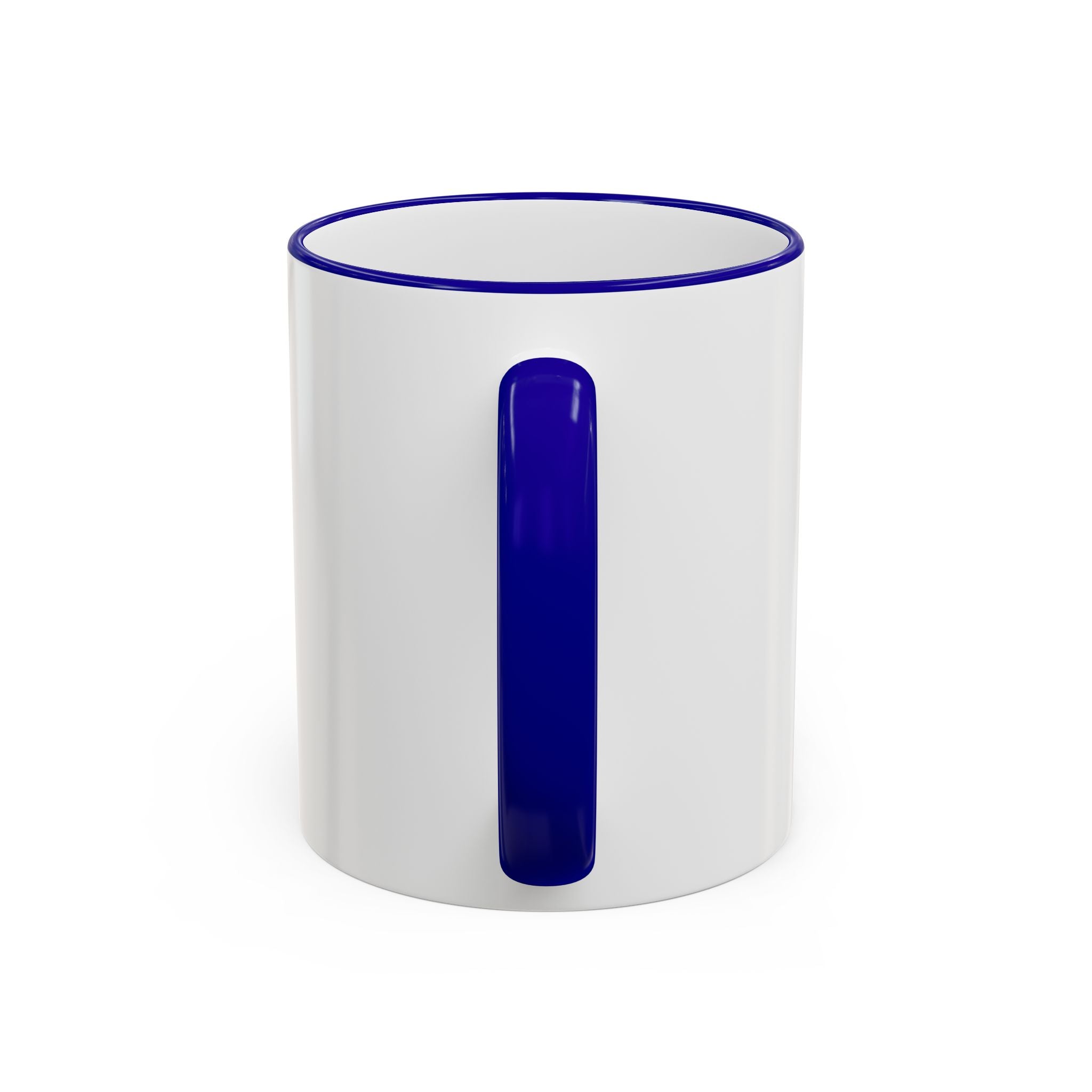 Green Wave Man Ceramic Accent Rim & Handle Coffee Cup (11oz/15oz)