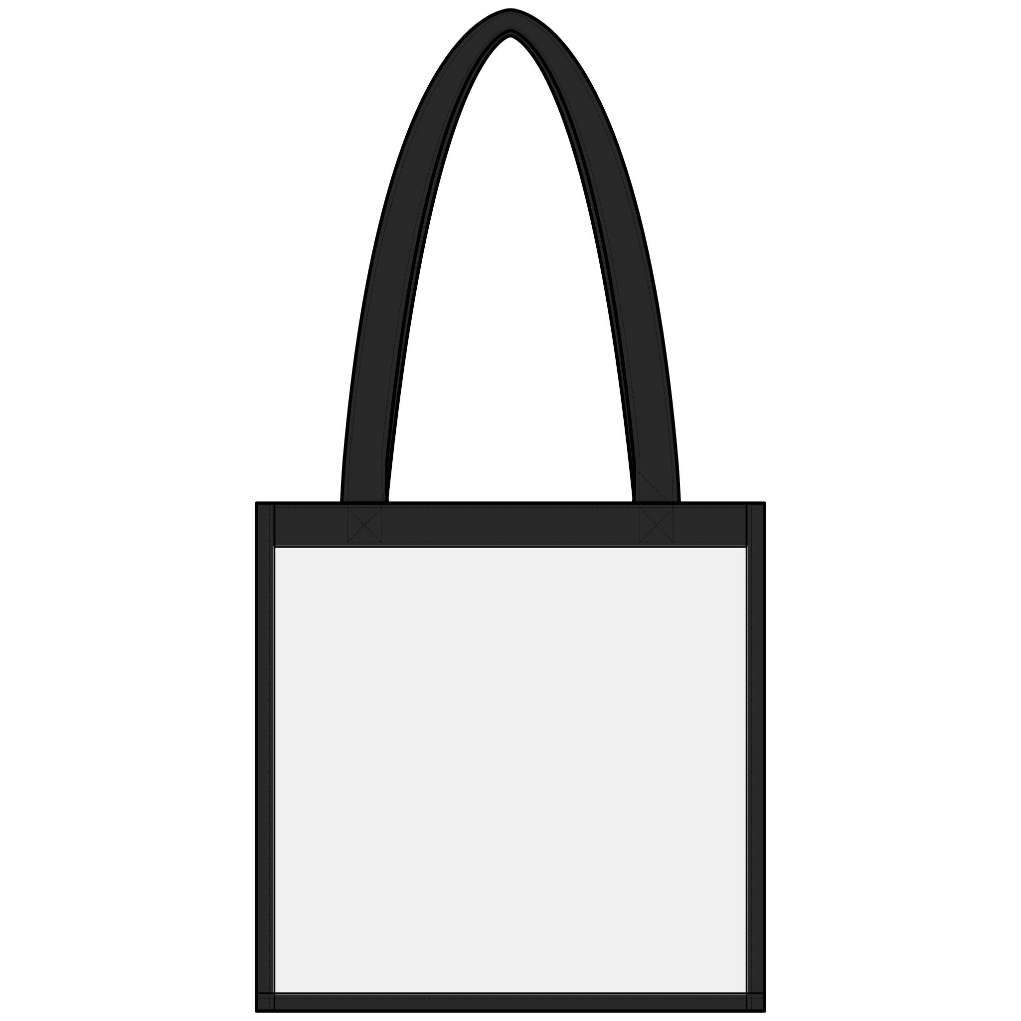 Clear Stadium Tote — Green Wave Man Clear Bag for Games & Events