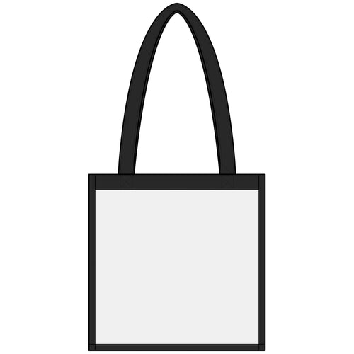 Clear Stadium Tote — Green Wave Man Clear Bag for Games & Events