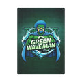 Green Wave Man Poker Cards
