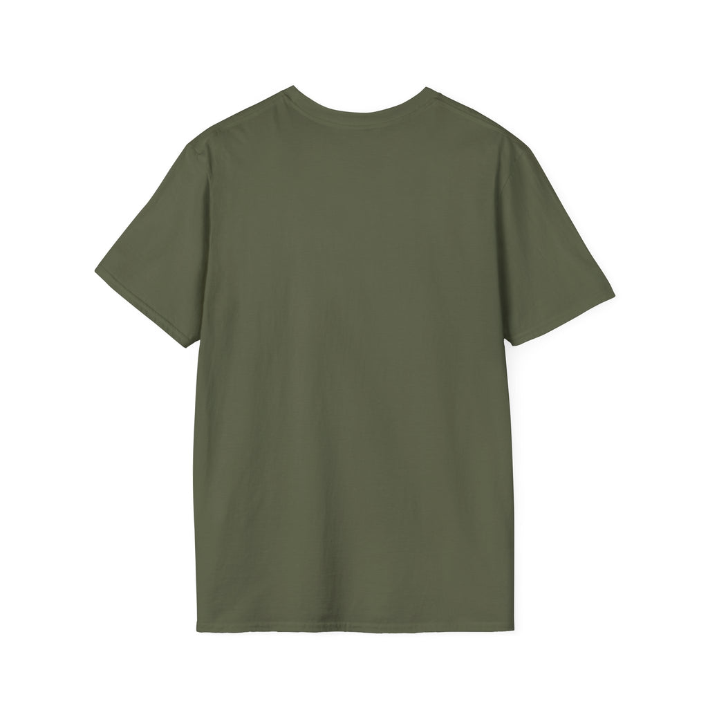 T-Shirt — Green Superhero Character Tee (Blue Afro Cape)