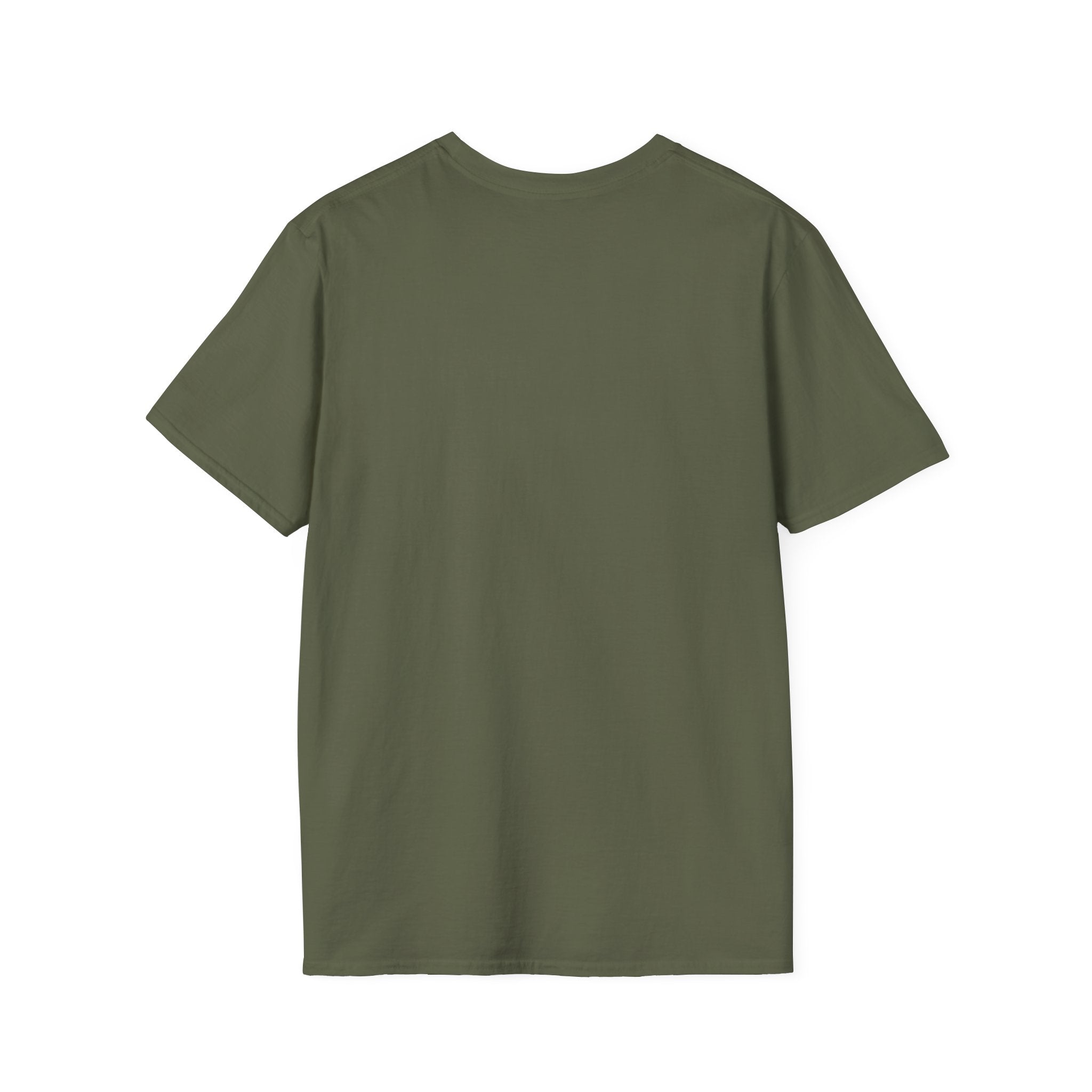 T-Shirt — Green Superhero Character Tee (Blue Afro Cape)