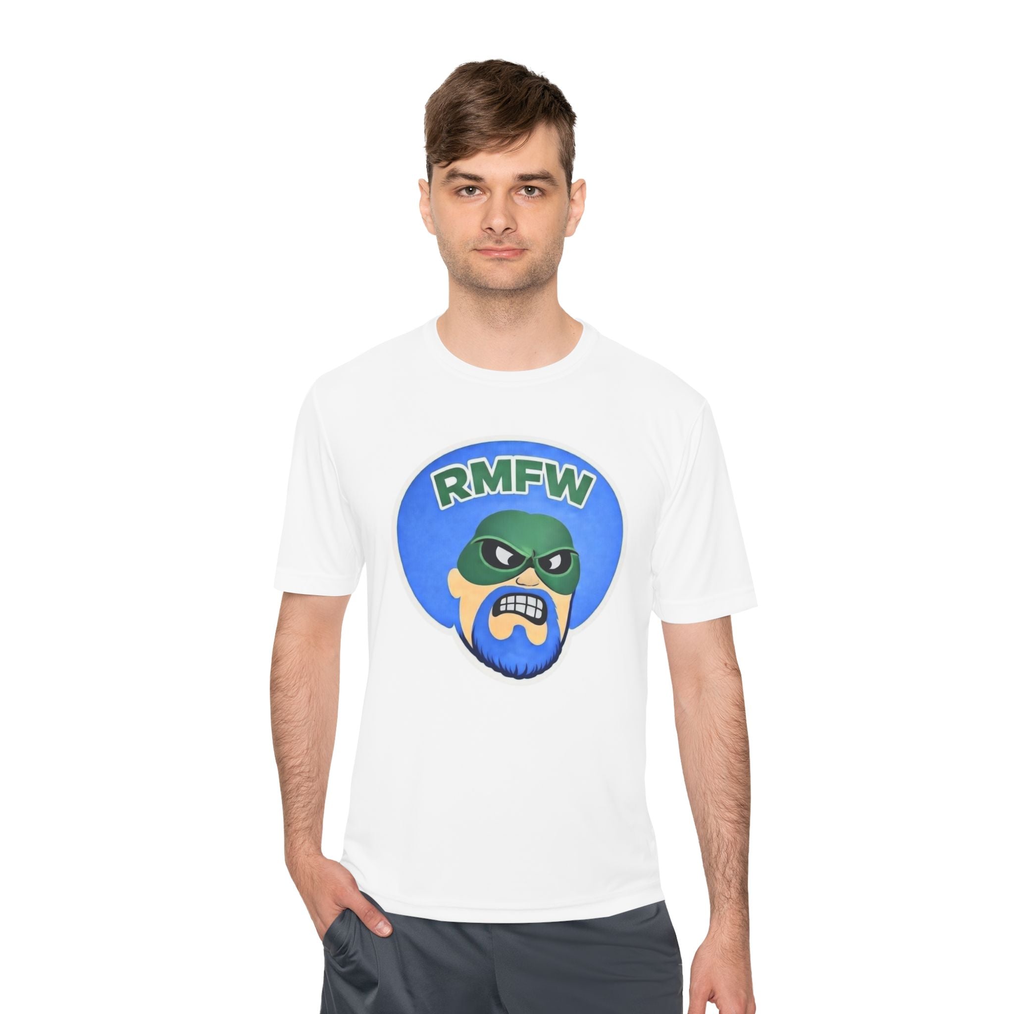 RMFW Mens Logo Tee — Moisture-Wicking Performance Shirt