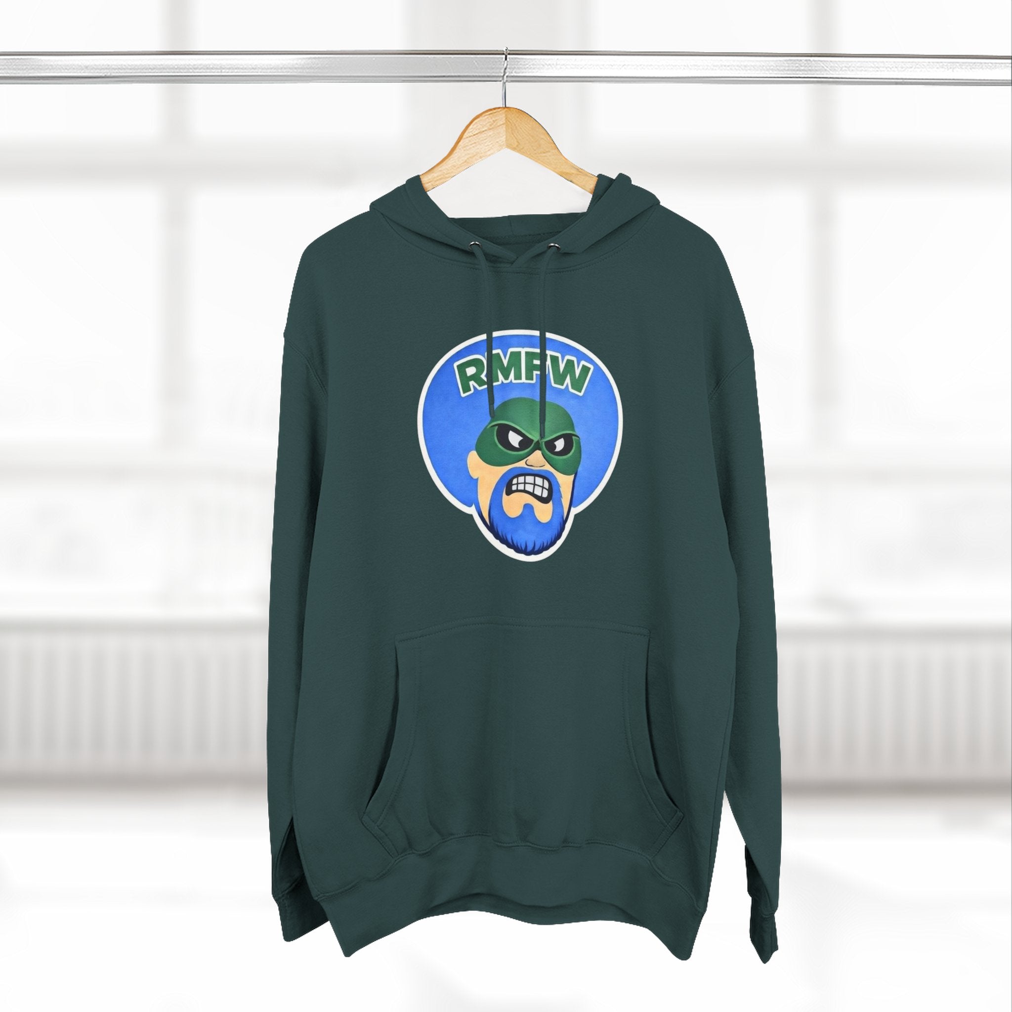 Green Wave Man Hoodie — Superhero Graphic Pullover