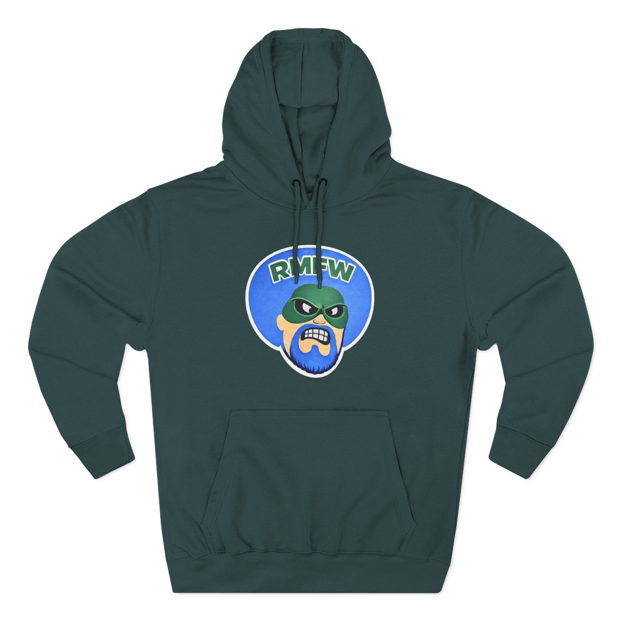Green Wave Man Hoodie — Superhero Graphic Pullover
