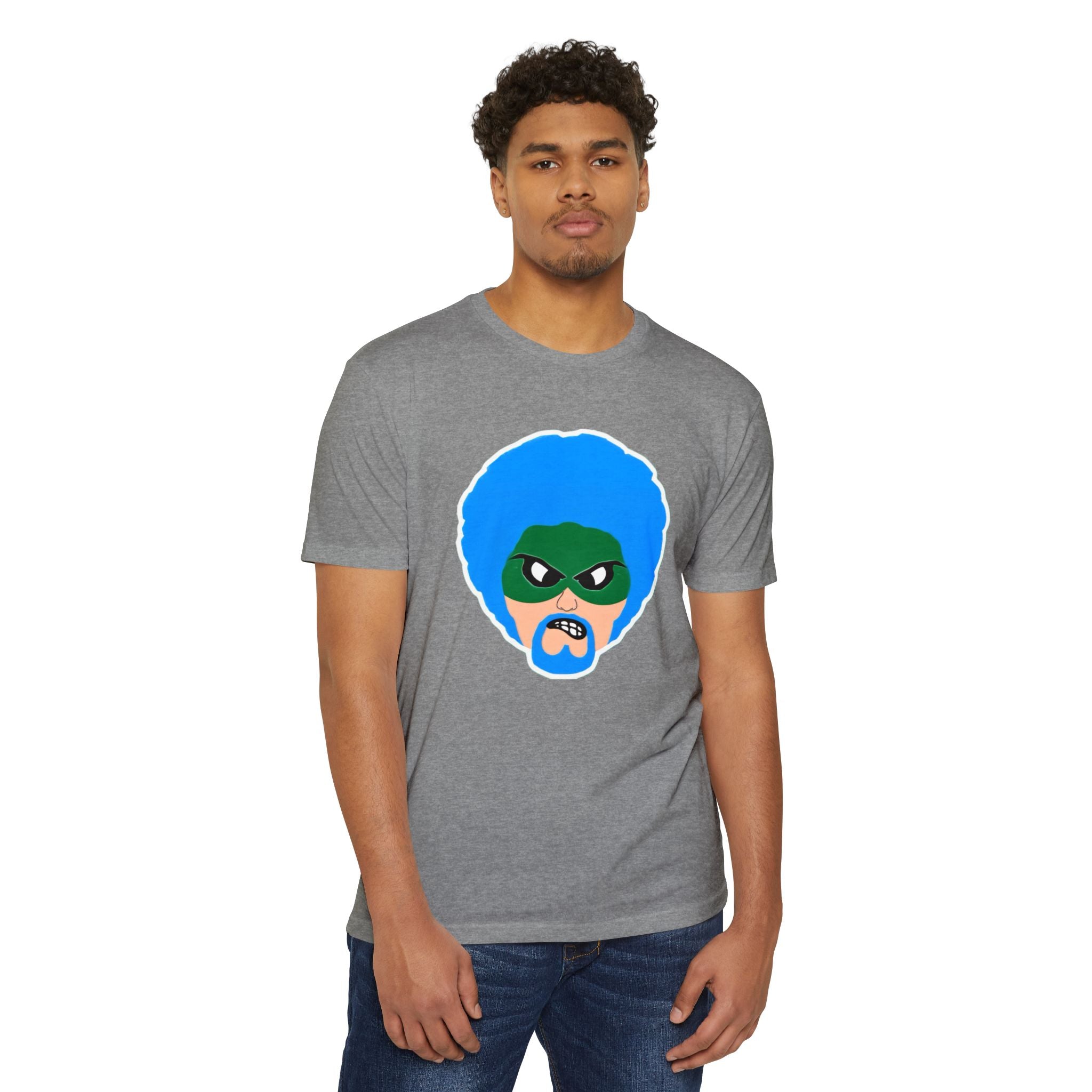 Green Wave Man T shirt Original logo