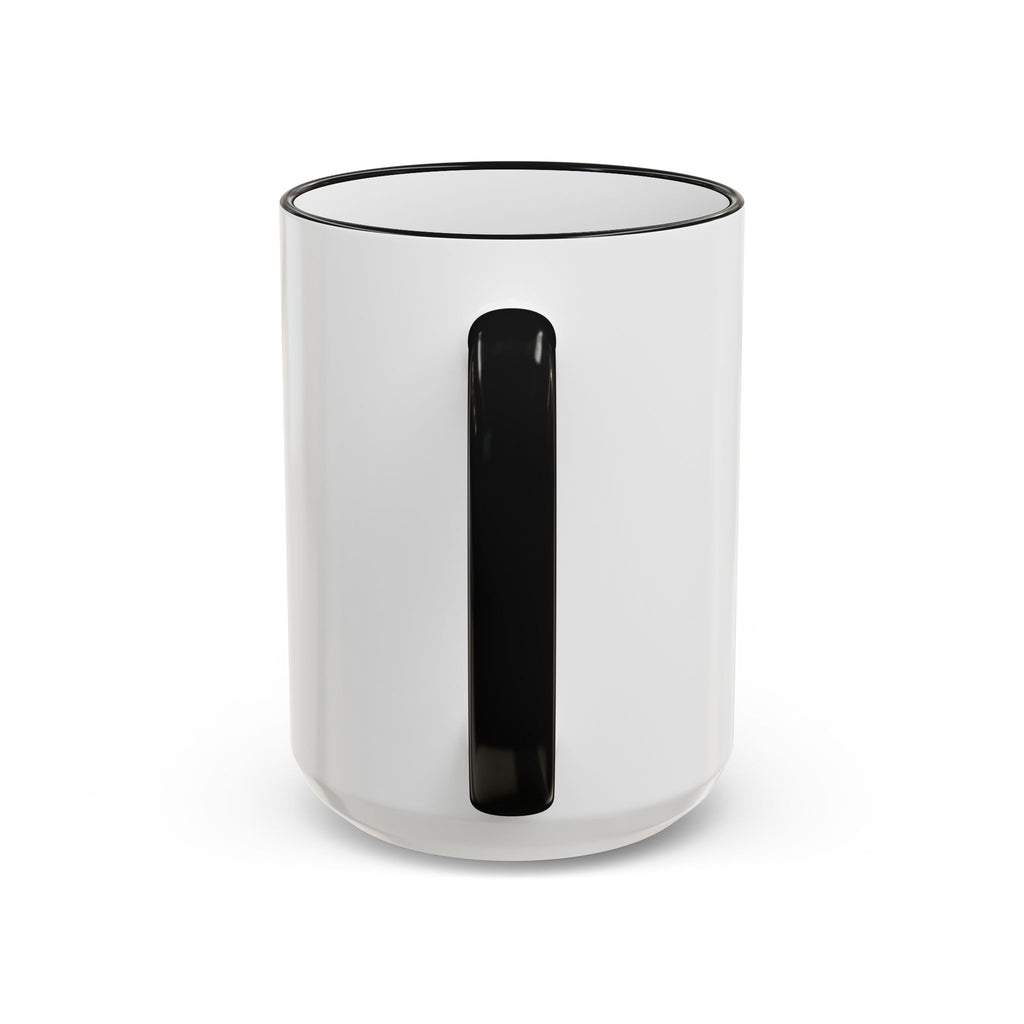 Green Wave Man Ceramic Accent Rim & Handle Coffee Cup (11oz/15oz)