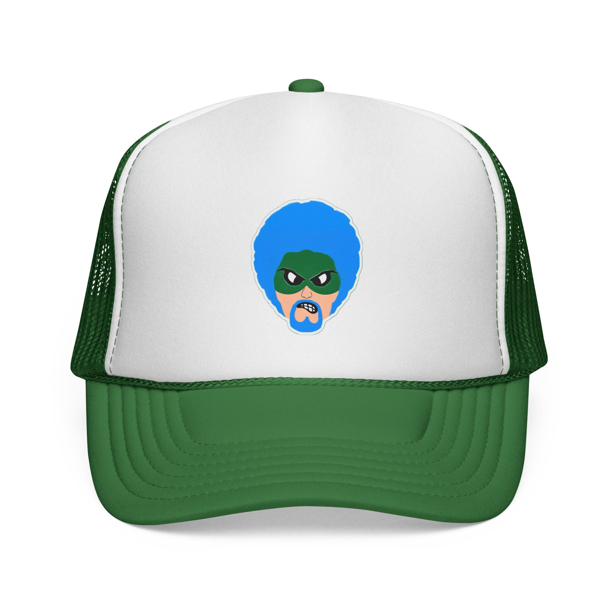 Green Wave Man Trucker Caps