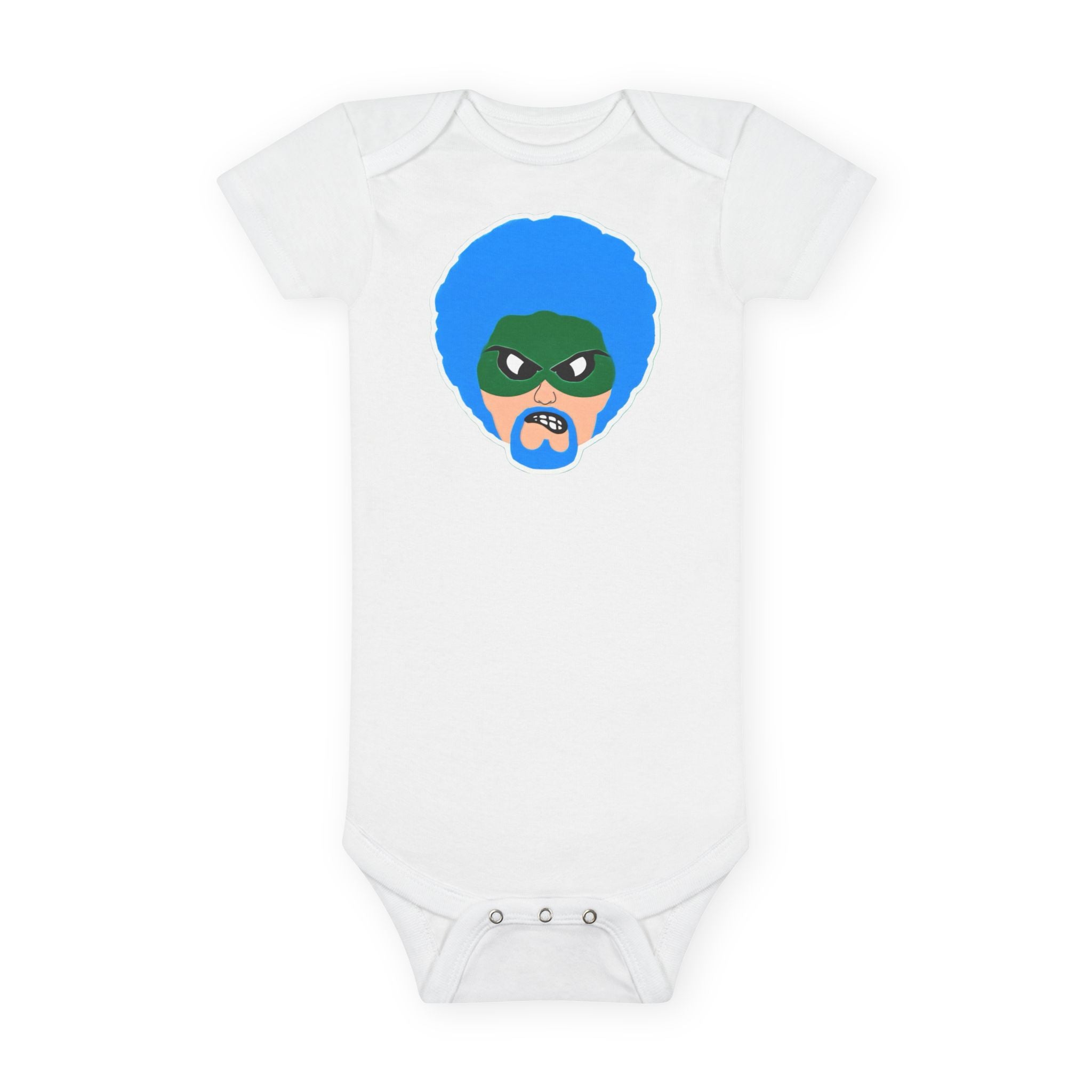 Green Wave Man Baby Onesie –  Infant Bodysuit