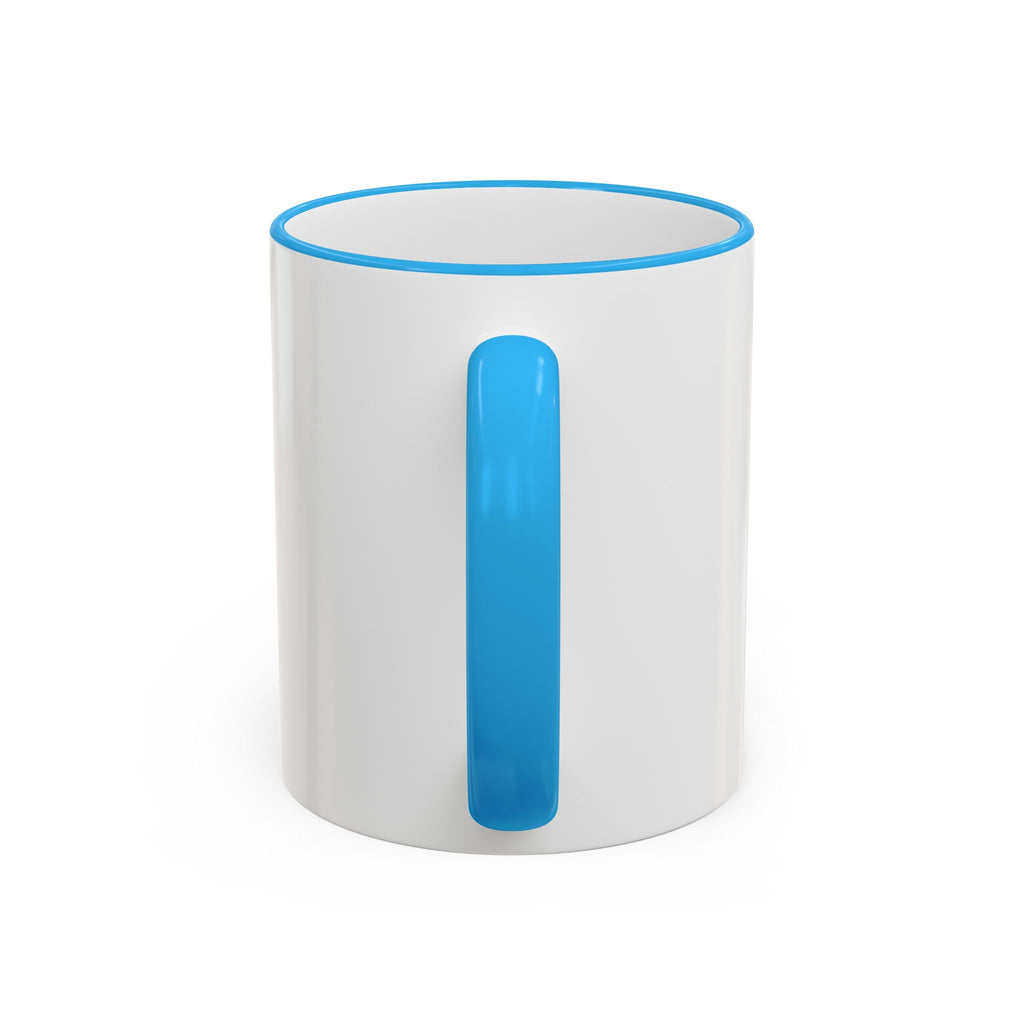 Green Wave Man Ceramic Accent Rim & Handle Coffee Cup (11oz/15oz)