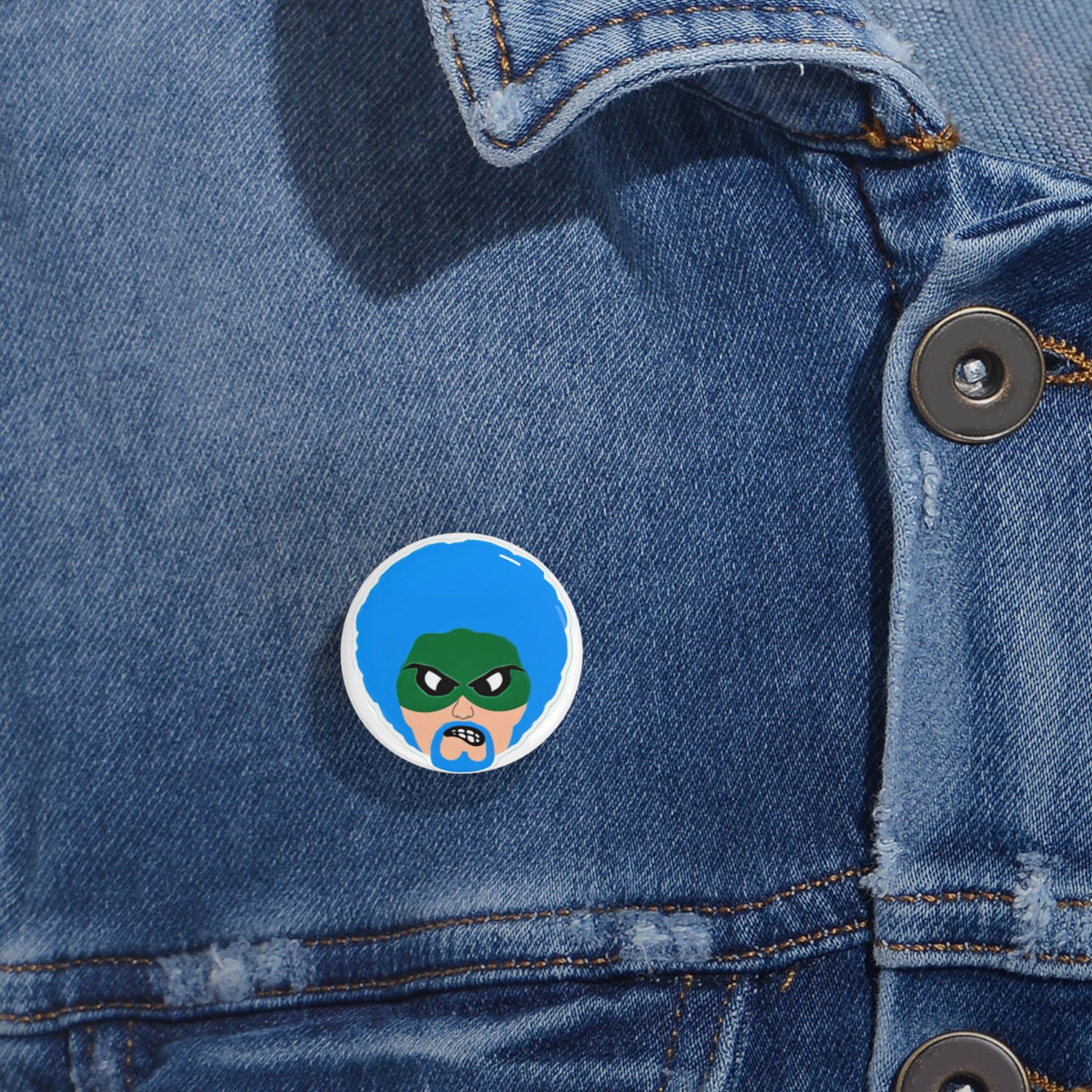 Green Wave Man pins