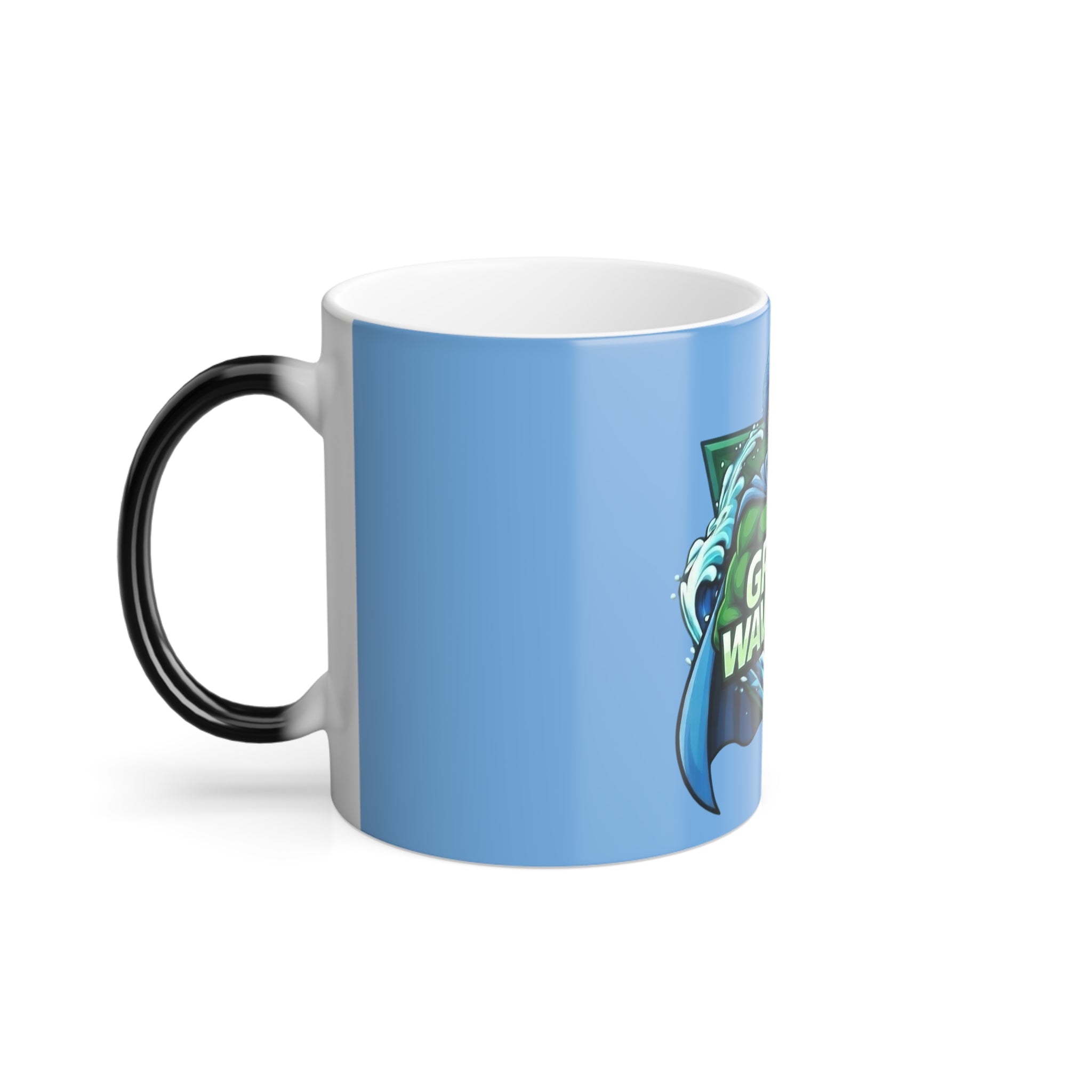 Green Wave Man New Logo Color Morphing Mug, 11oz