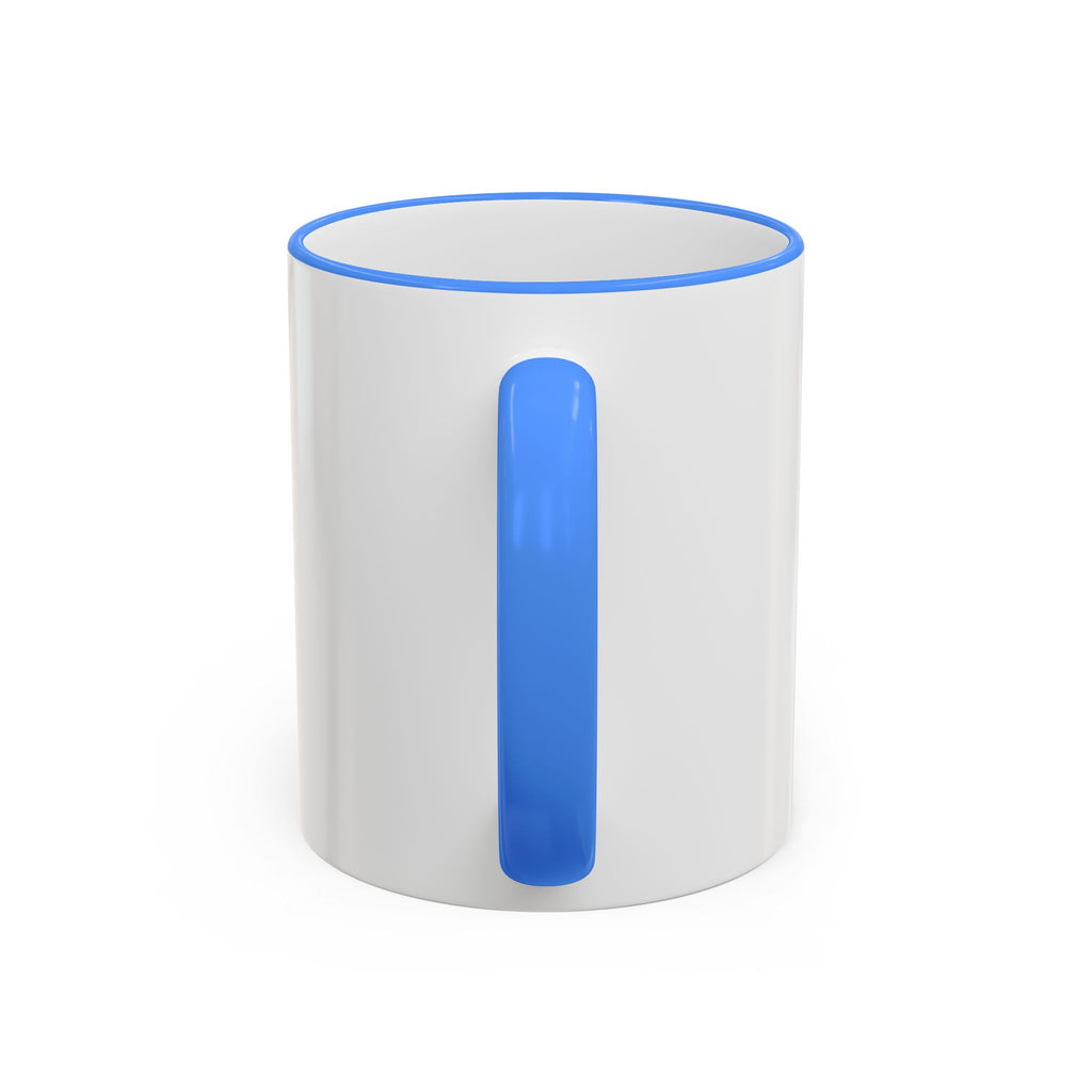 Green Wave Man Ceramic Accent Rim & Handle Coffee Cup (11oz/15oz)