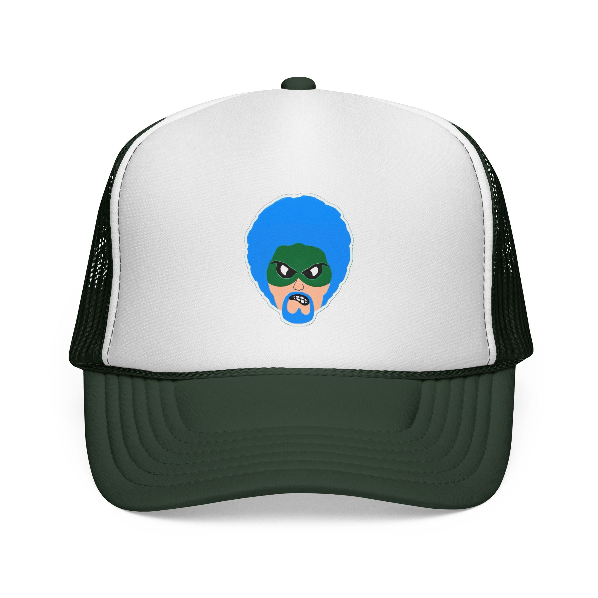 Green Wave Man Trucker Caps