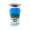 White Green Wave Man 20oz Insulated Tumbler
