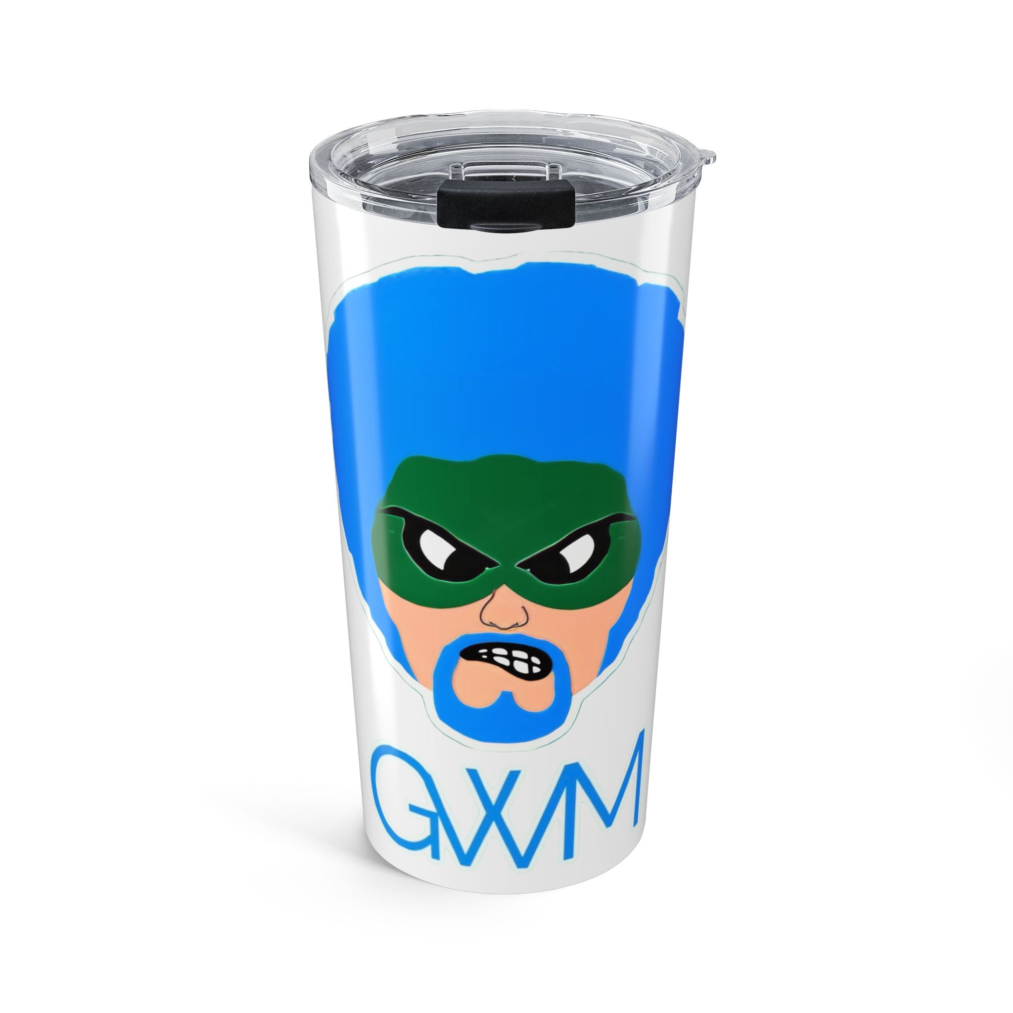 White Green Wave Man 20oz Insulated Tumbler