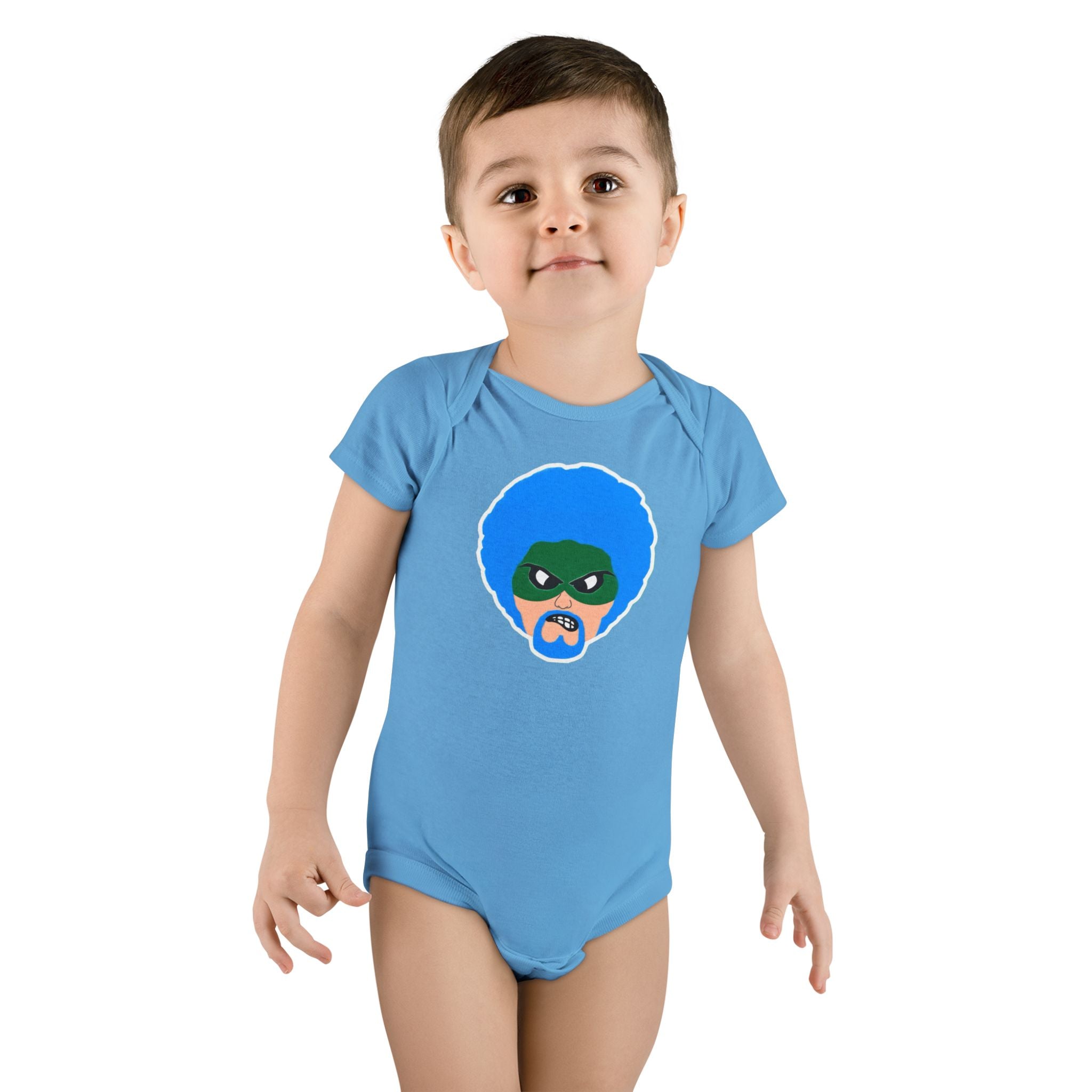 Green Wave Man Baby Onesie –  Infant Bodysuit