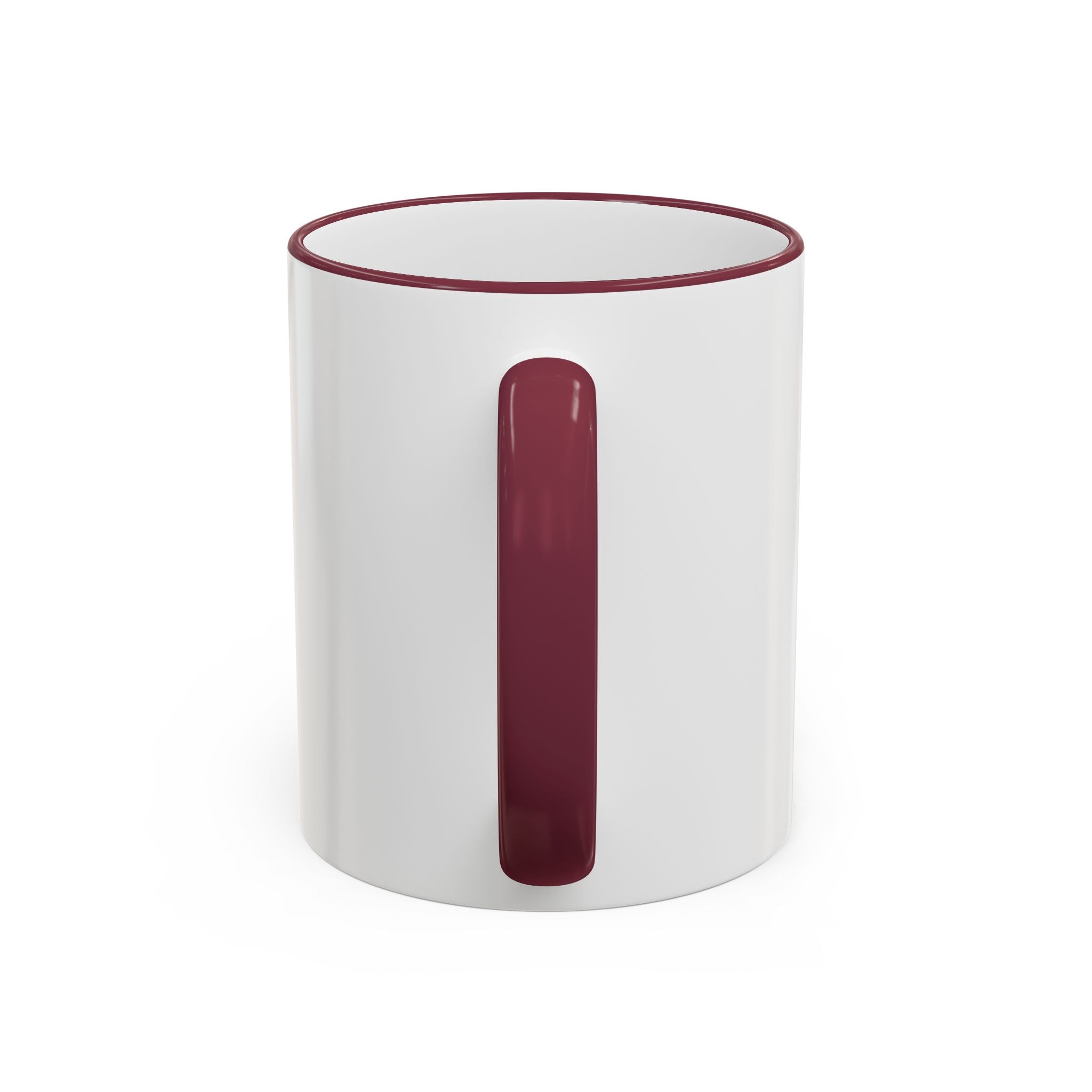 Green Wave Man Ceramic Accent Rim & Handle Coffee Cup (11oz/15oz)