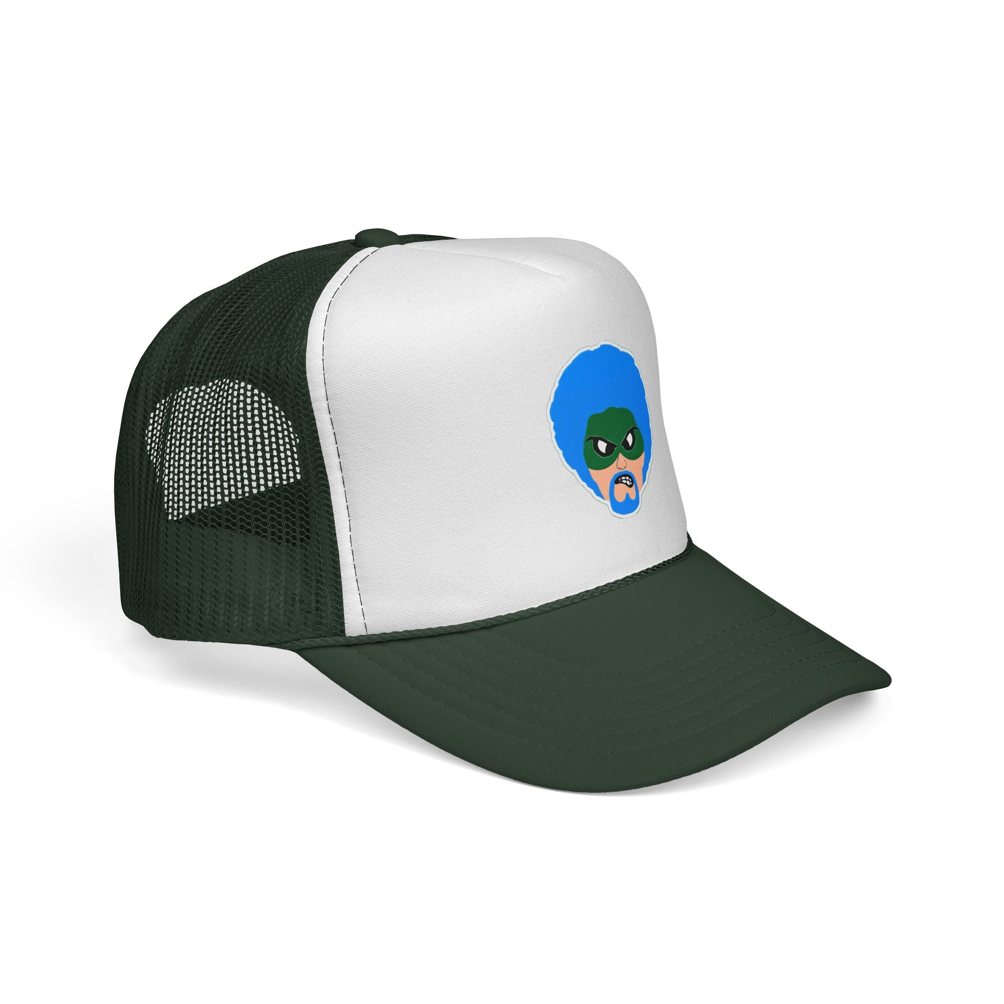 Green Wave Man Trucker Caps