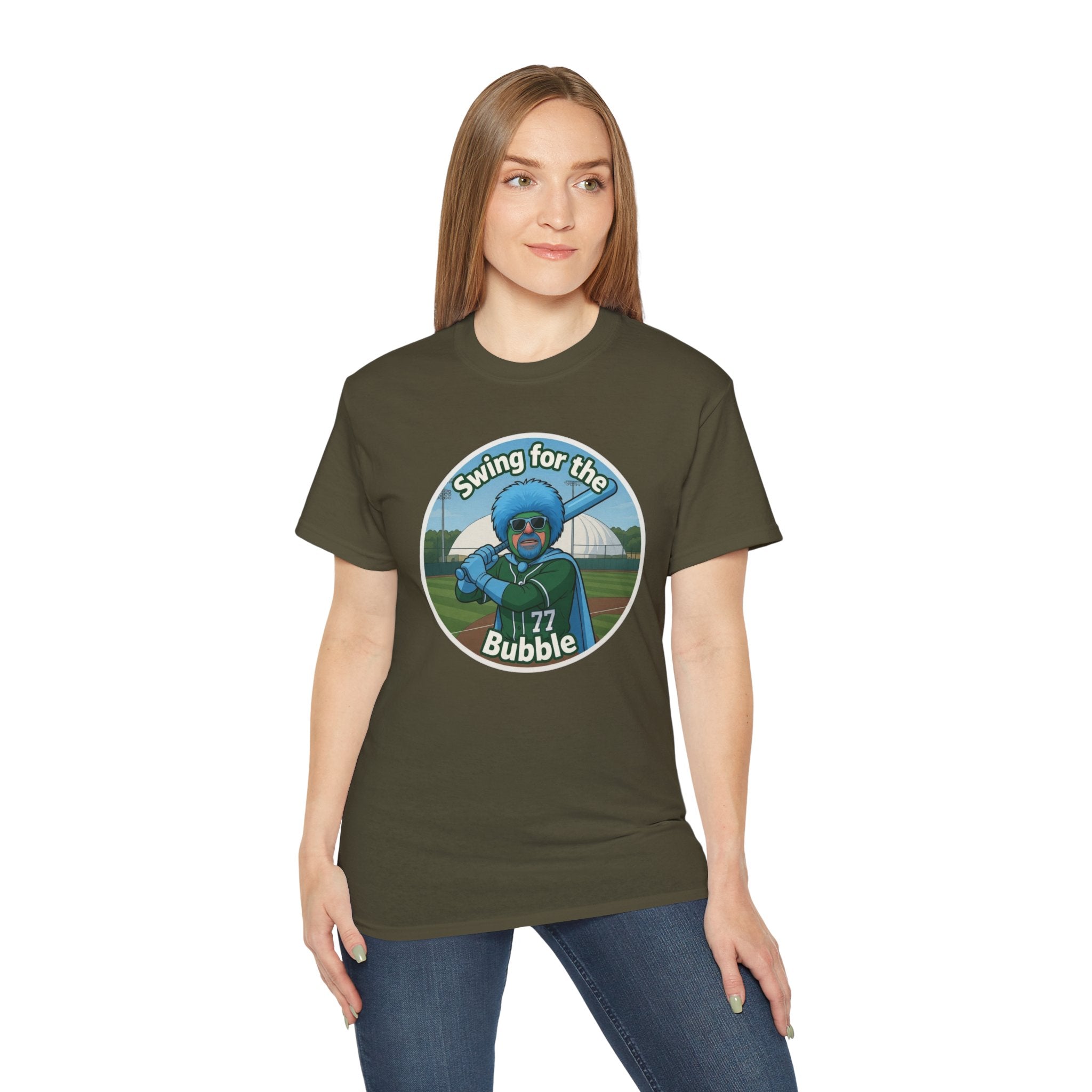 Swing for the Bubble Baseball Women’s Tee