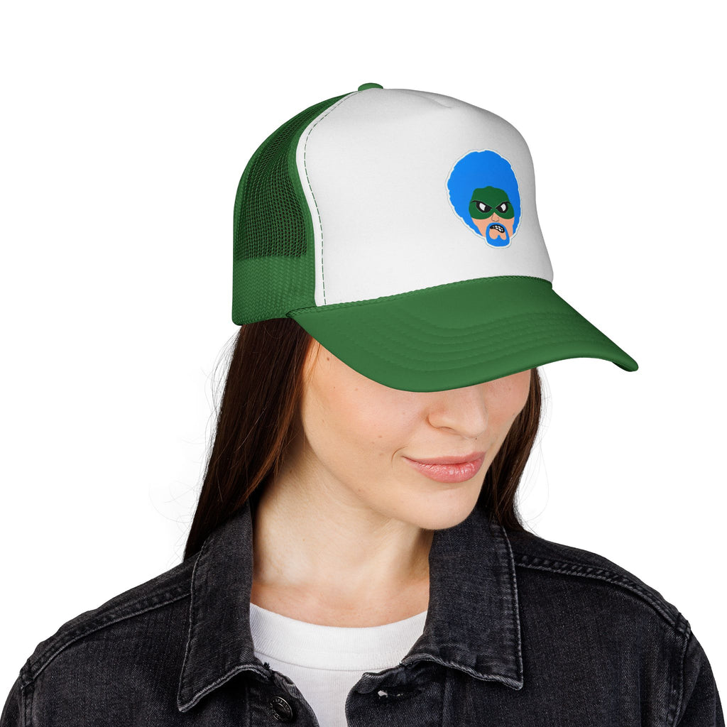 Green Wave Man Trucker Caps