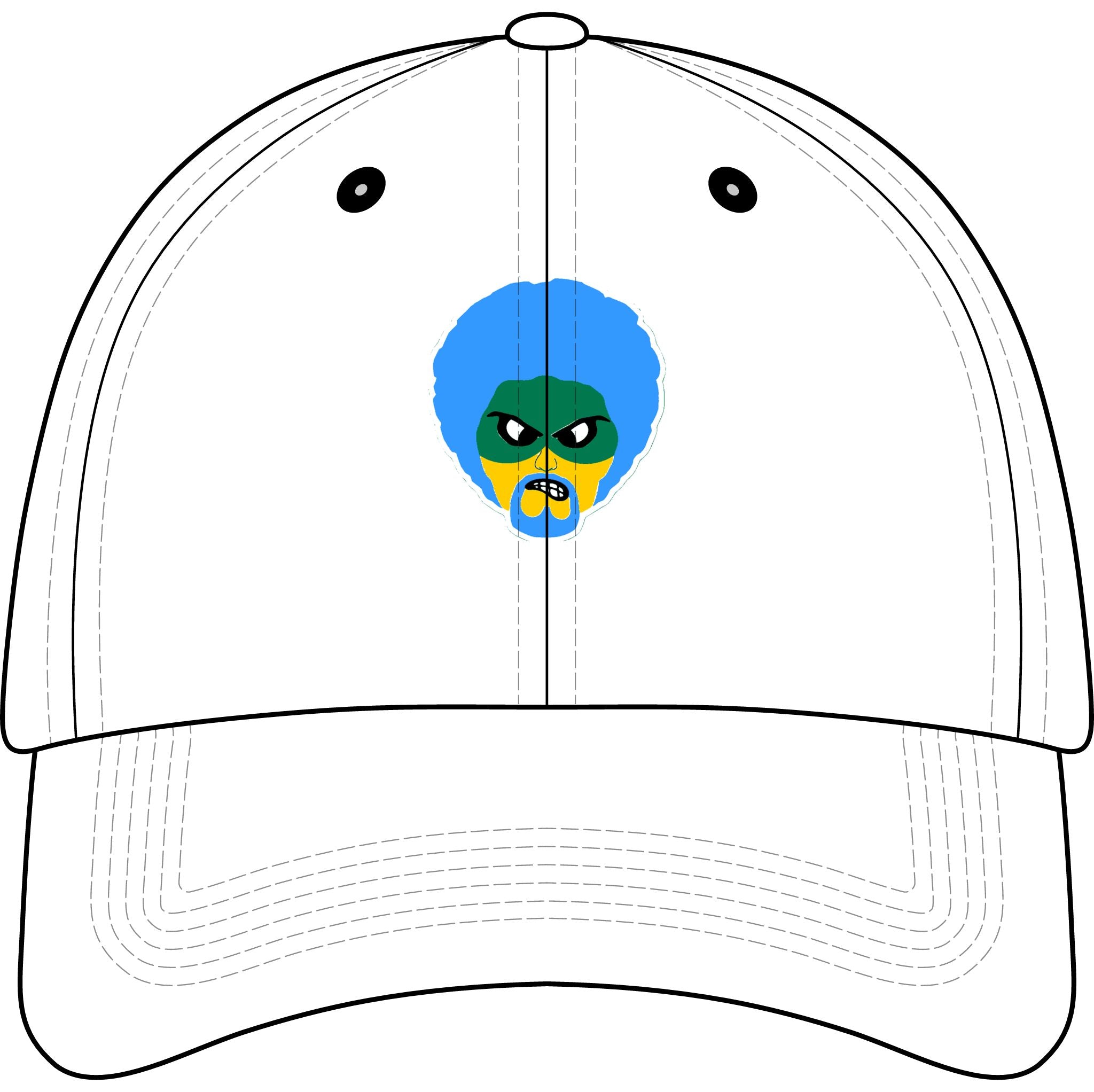 Green Wave Man Youth Baseball Cap (original logo)