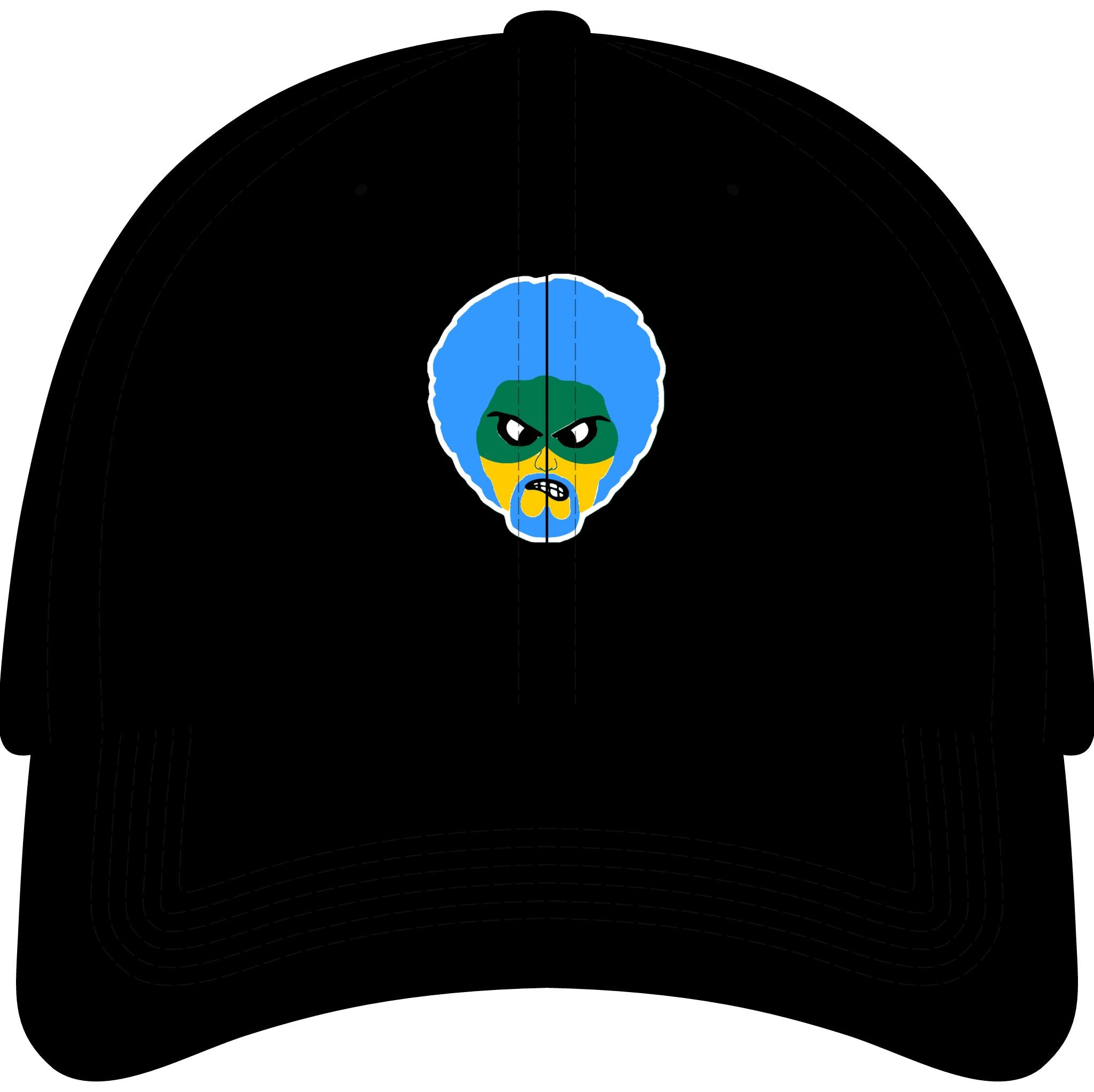 Green Wave Man Youth Baseball Cap (original logo)