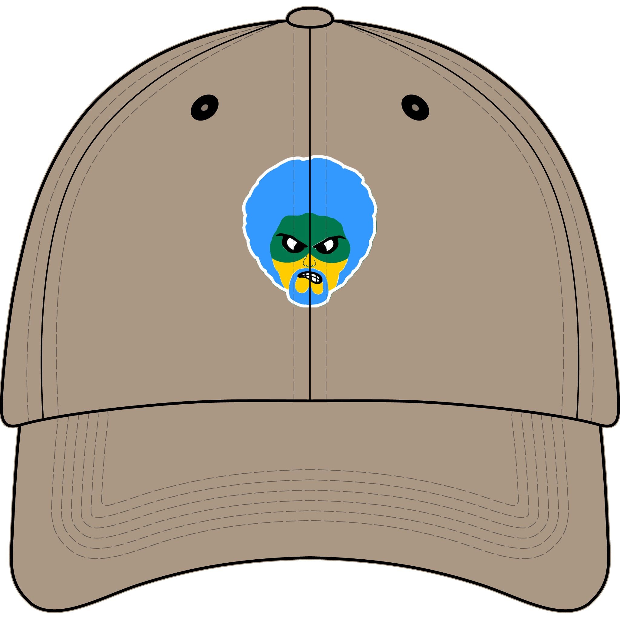 Green Wave Man Youth Baseball Cap (original logo)