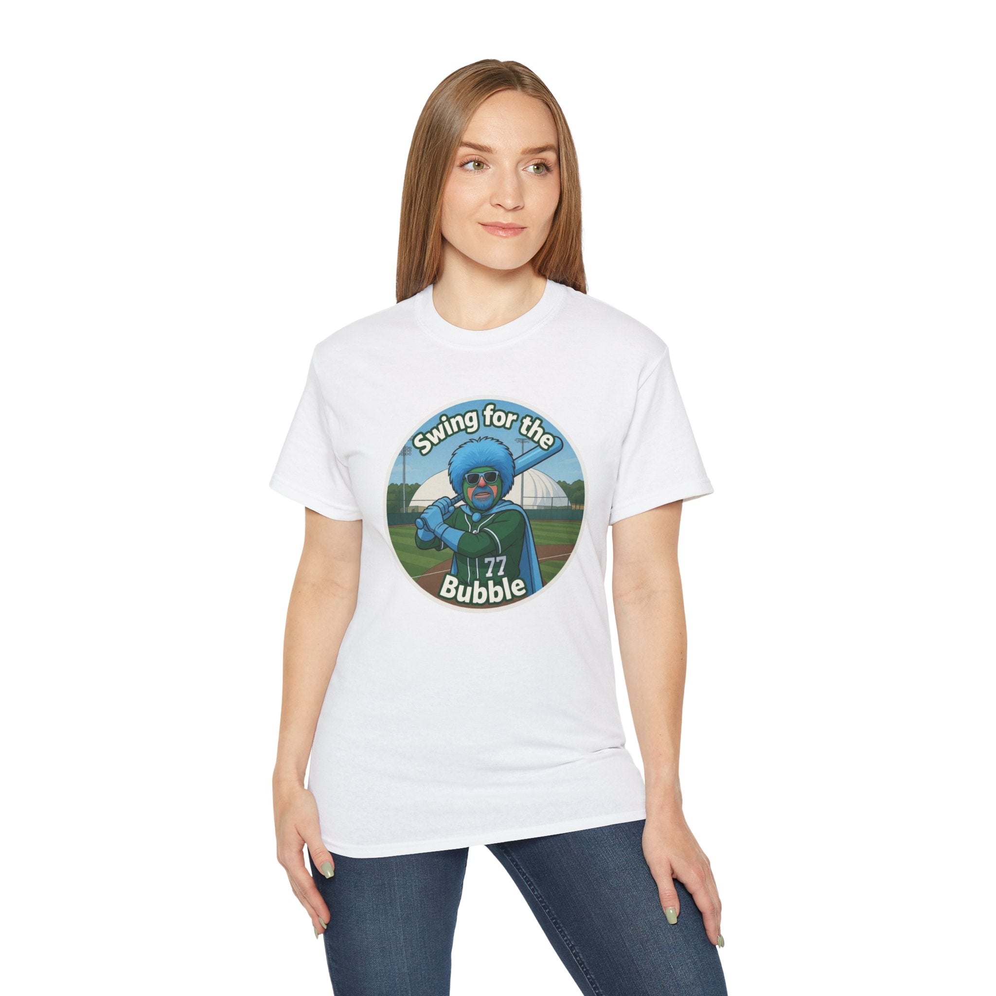 Swing for the Bubble Baseball Women’s Tee